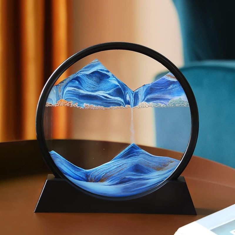Newton Cradle Large - 3D Hourglass Quicksand Moving Sand Art