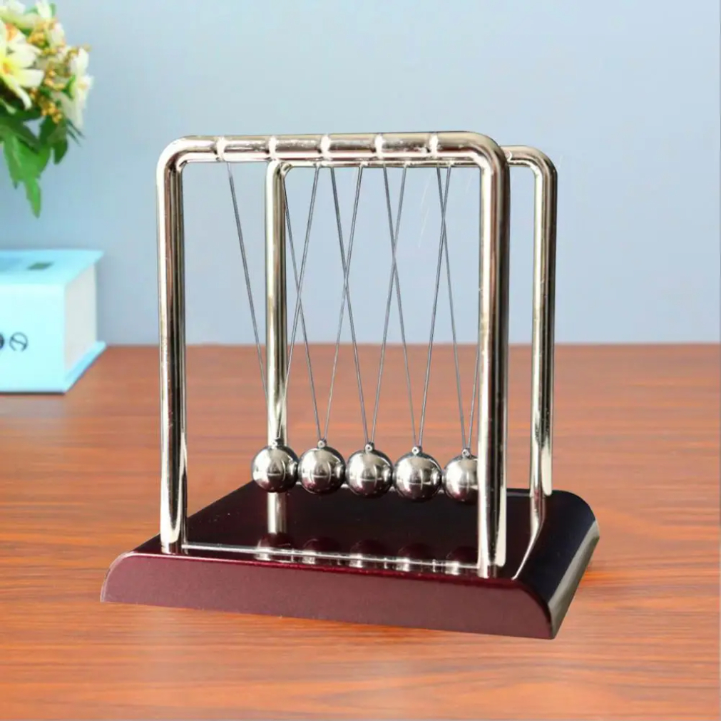 Newton Cradle Large - Home Decor Newton's Cradle Metal Pendulum