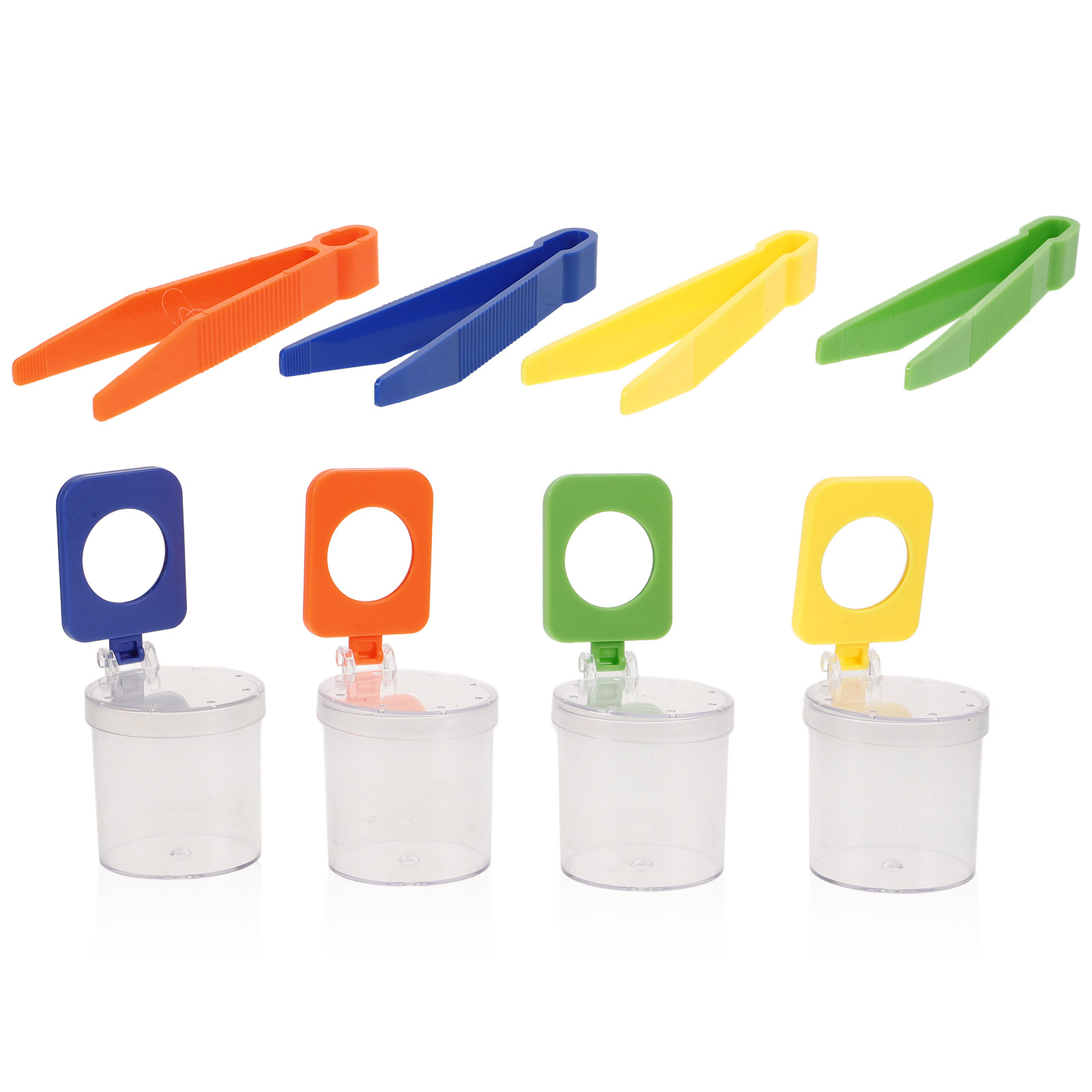 Science Toys - 4Pcs Insect Observation Boxes Small Magnifying