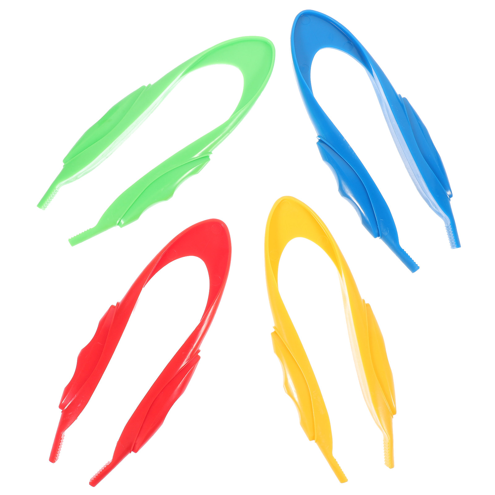 Science Toys - 4Pcs Kids Plastic Tweezers Ergonomic Design