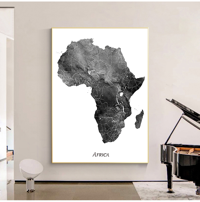 Africa map posters and prints  - Star Map Poster บทวิจารณ์และราคา