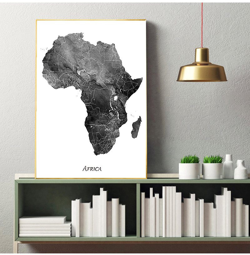 Africa map posters and prints  - Star Map Poster บทวิจารณ์และราคา