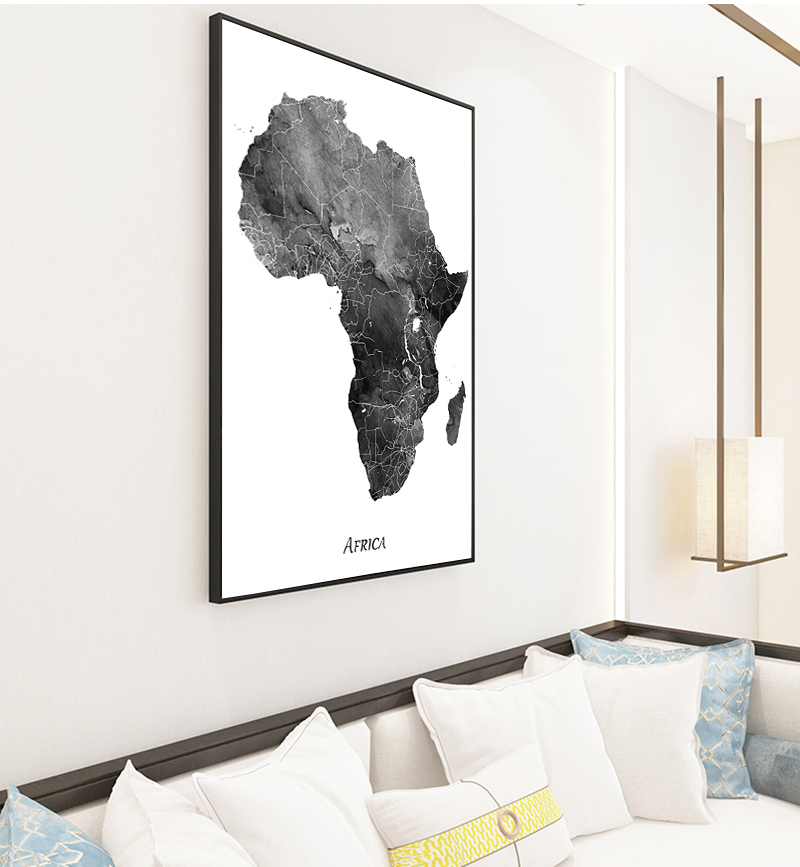 Africa map posters and prints  - Star Map Poster บทวิจารณ์และราคา