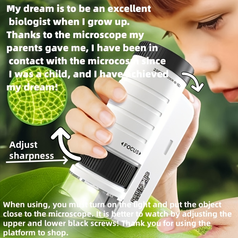 Handheld Microscope Kit Lab  H - Science Max บทวิจารณ์และราคา