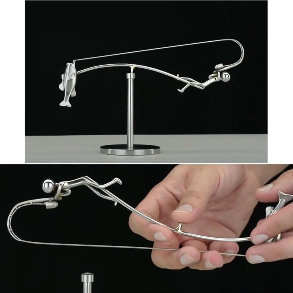 Handmade Kinetic Fishing Sculp - Newton Cradle Large บทวิจารณ์และราคา
