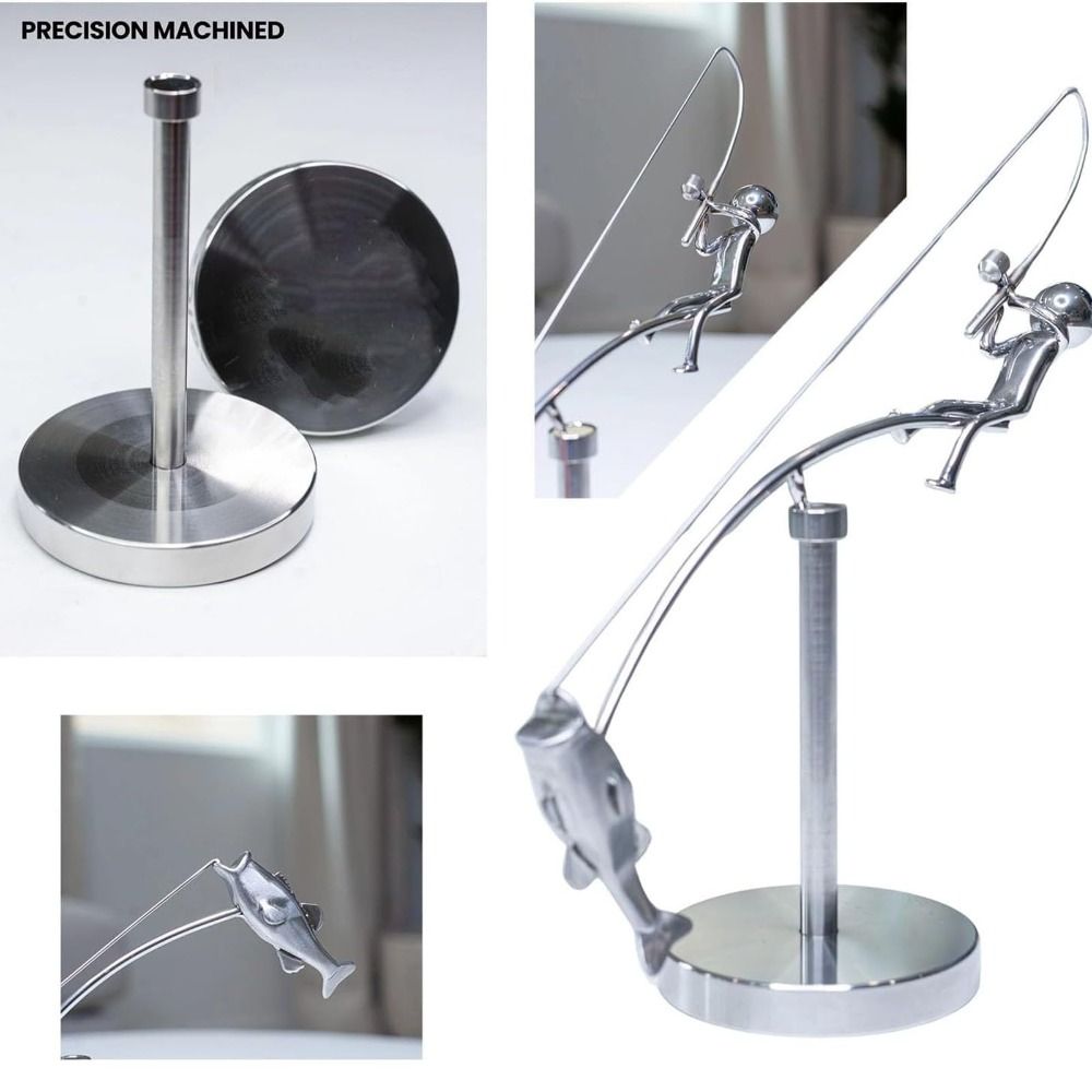 Handmade Kinetic Fishing Sculp - Newton Cradle Large บทวิจารณ์และราคา
