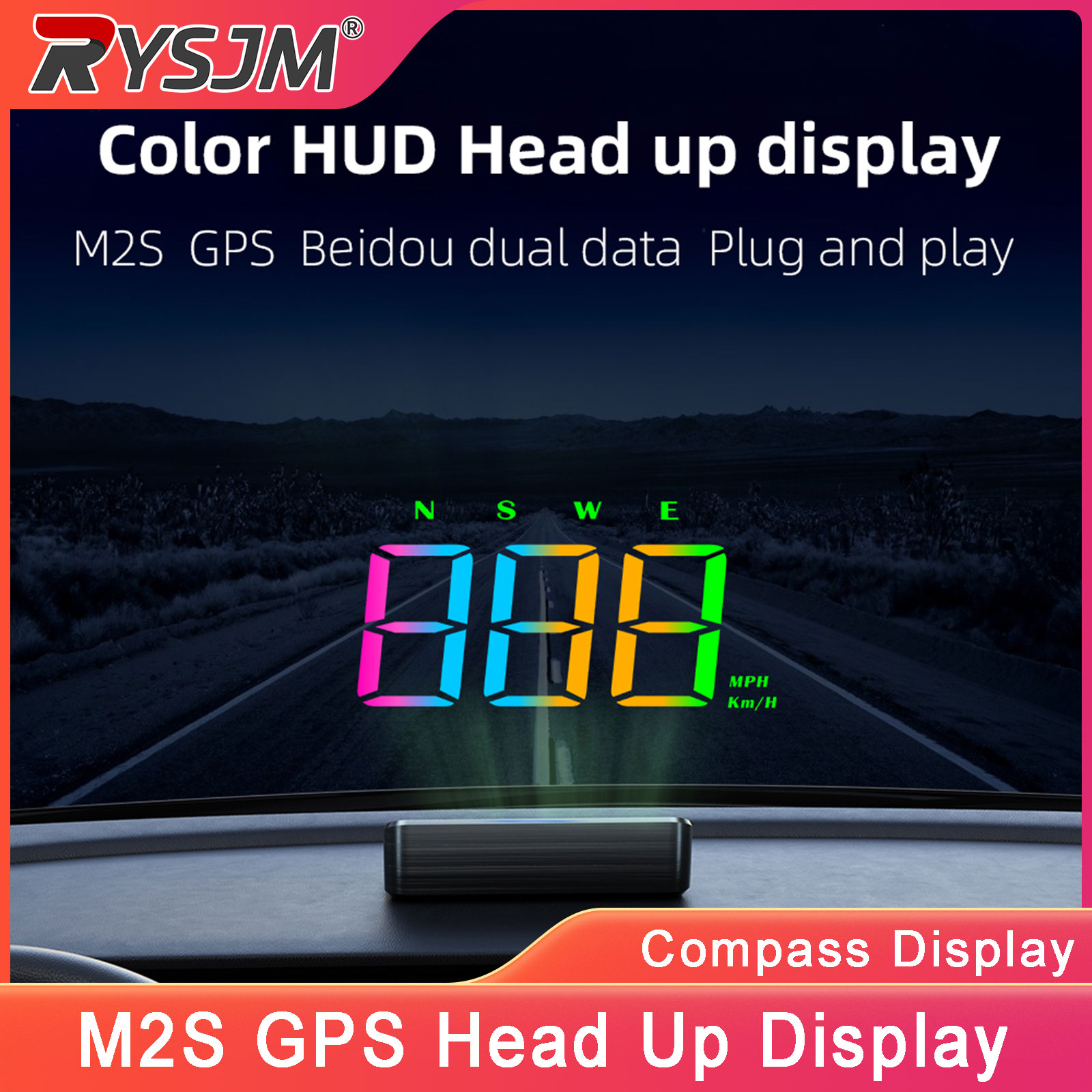 M2S HUD Head Up Display GPS Di - Anemometer Wind Speed บทวิจารณ์และราคา