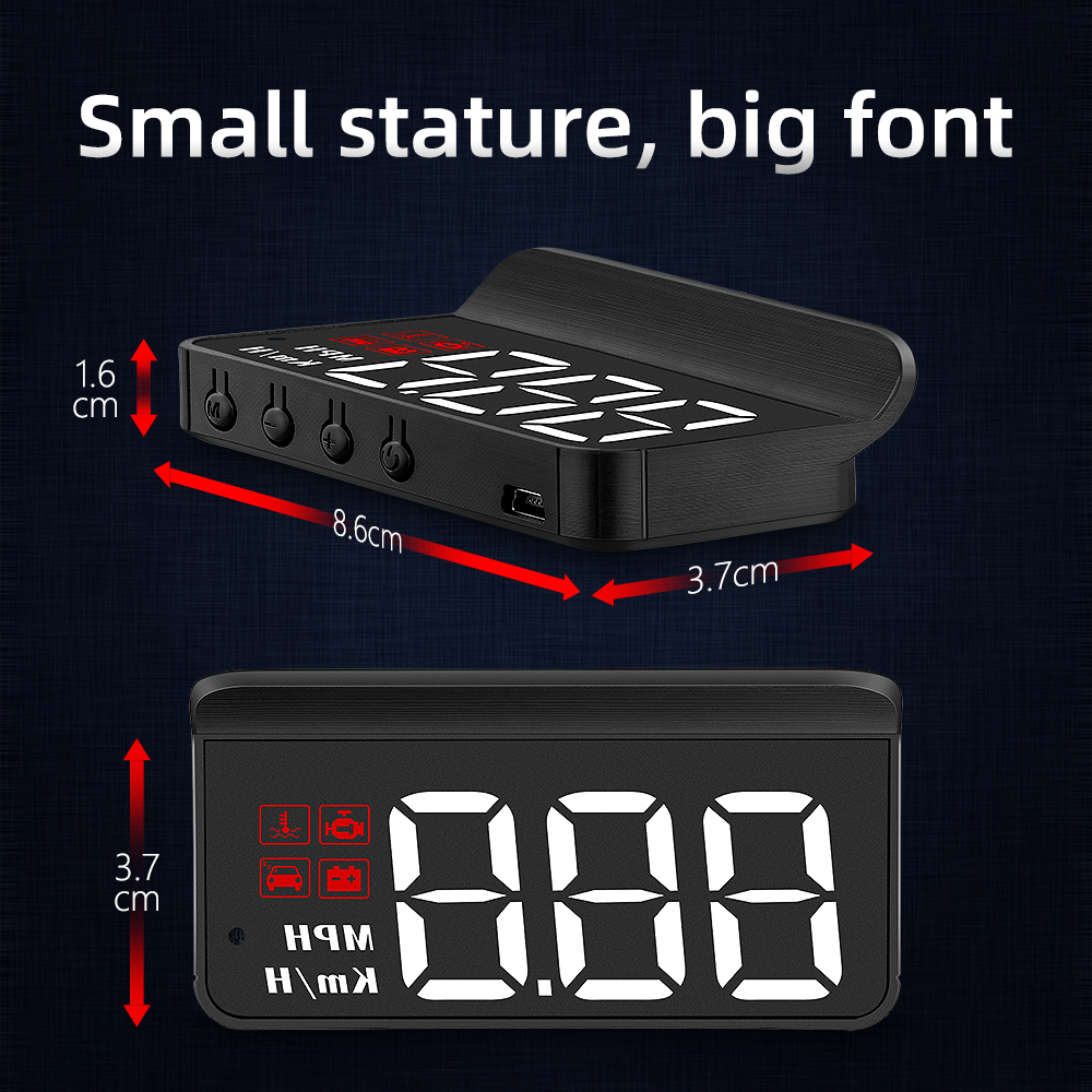 M3 HUD Obd2 Head-Up Display Di - Anemometer Wind Speed บทวิจารณ์และราคา