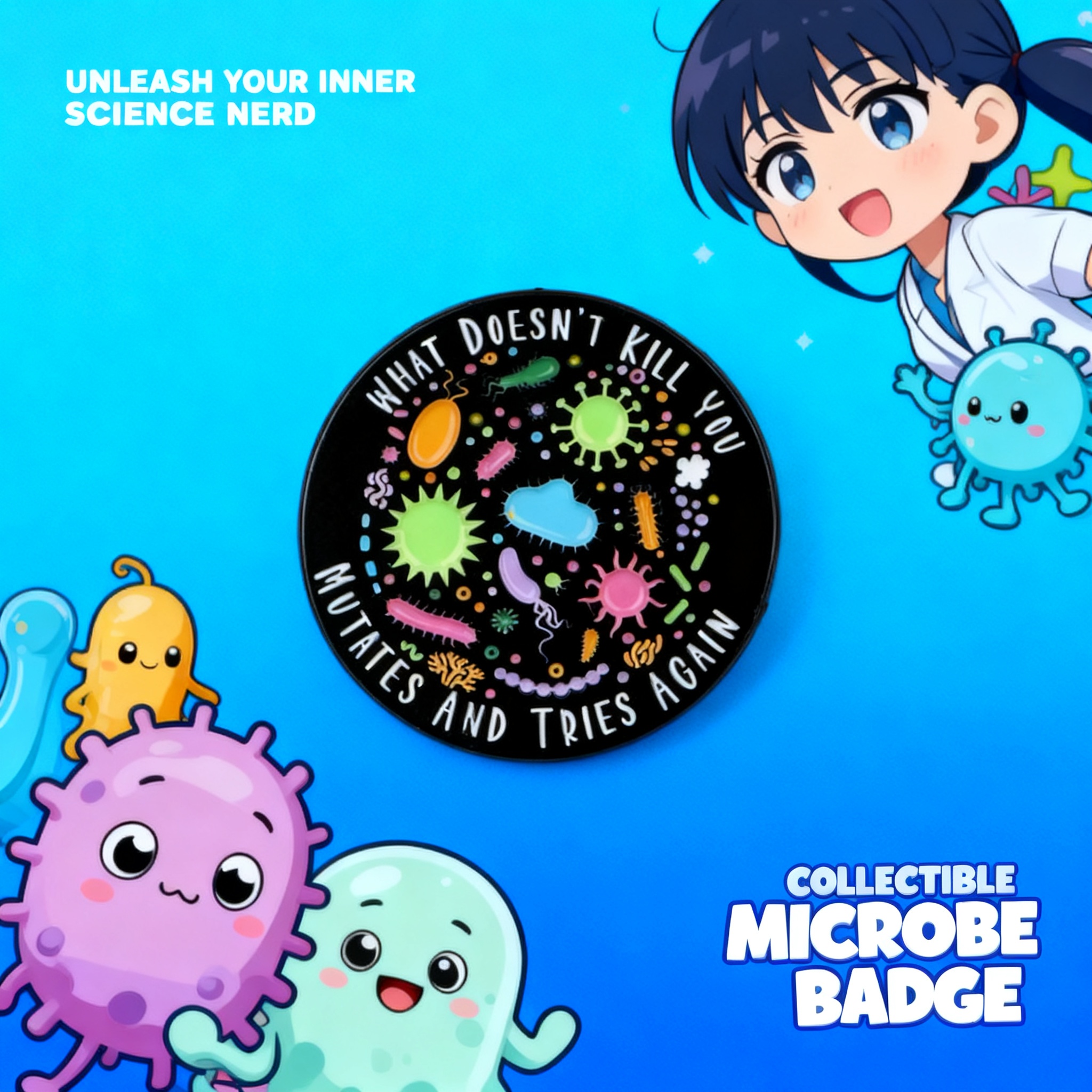 Bacterial Enamel Pin Nurse Doc - Science Toys บทวิจารณ์และราคา