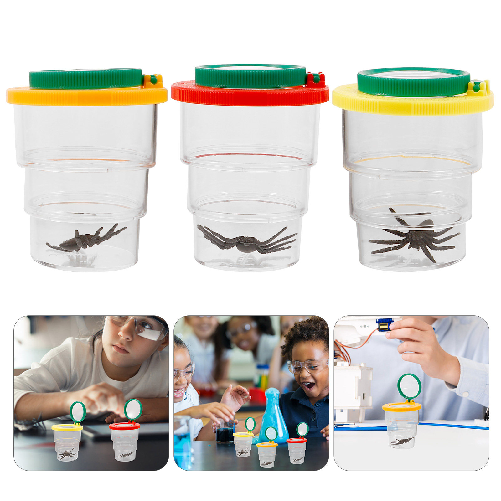 3Pcs Student Magnifying Observ - Science Toys บทวิจารณ์และราคา