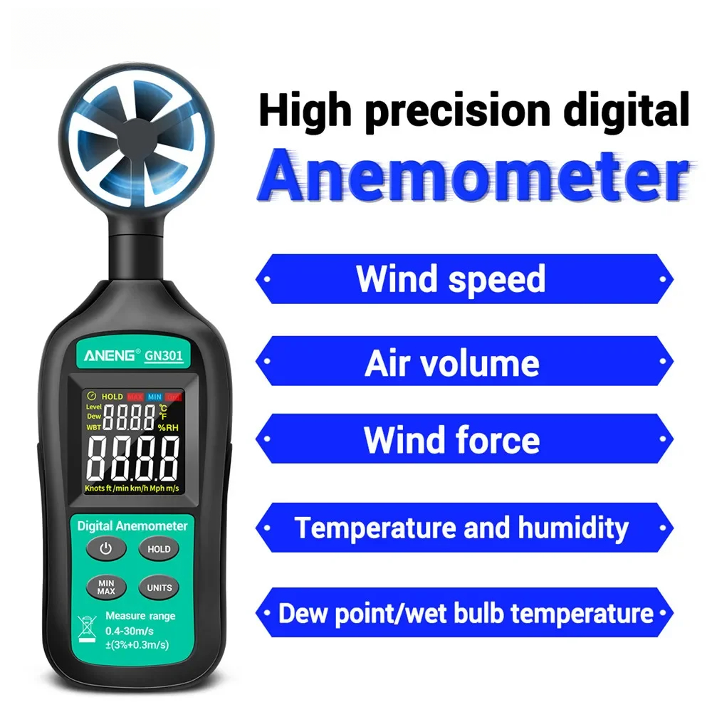 For ANENG GN301 Digital Anemom - Anemometer Wind Speed บทวิจารณ์และราคา