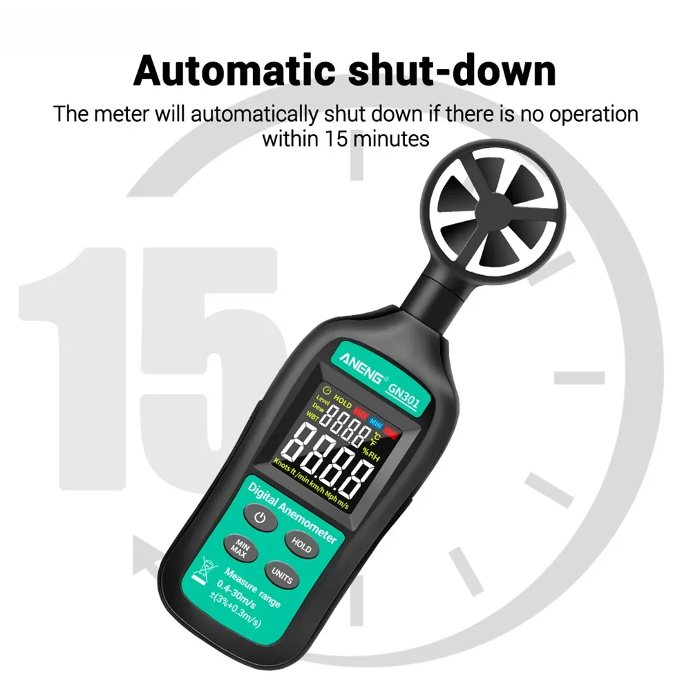 For ANENG GN301 Digital Anemom - Anemometer Wind Speed บทวิจารณ์และราคา