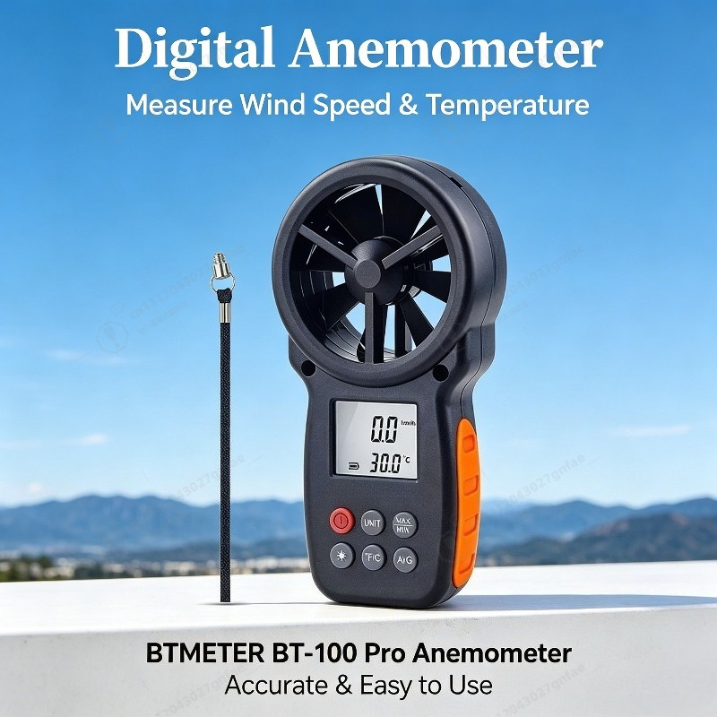 BT-100 Digital Anemometer Hand - Anemometer Wind Speed บทวิจารณ์และราคา