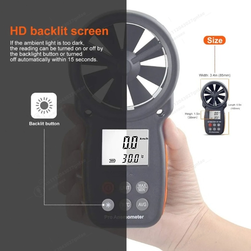 BT-100 Digital Anemometer Hand - Anemometer Wind Speed บทวิจารณ์และราคา