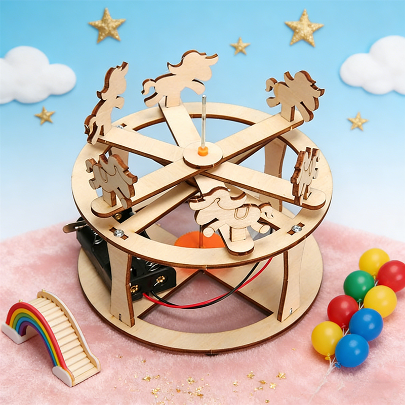 HUAHUABuild Your Own Carousel  - Science Toys Diy บทวิจารณ์และราคา