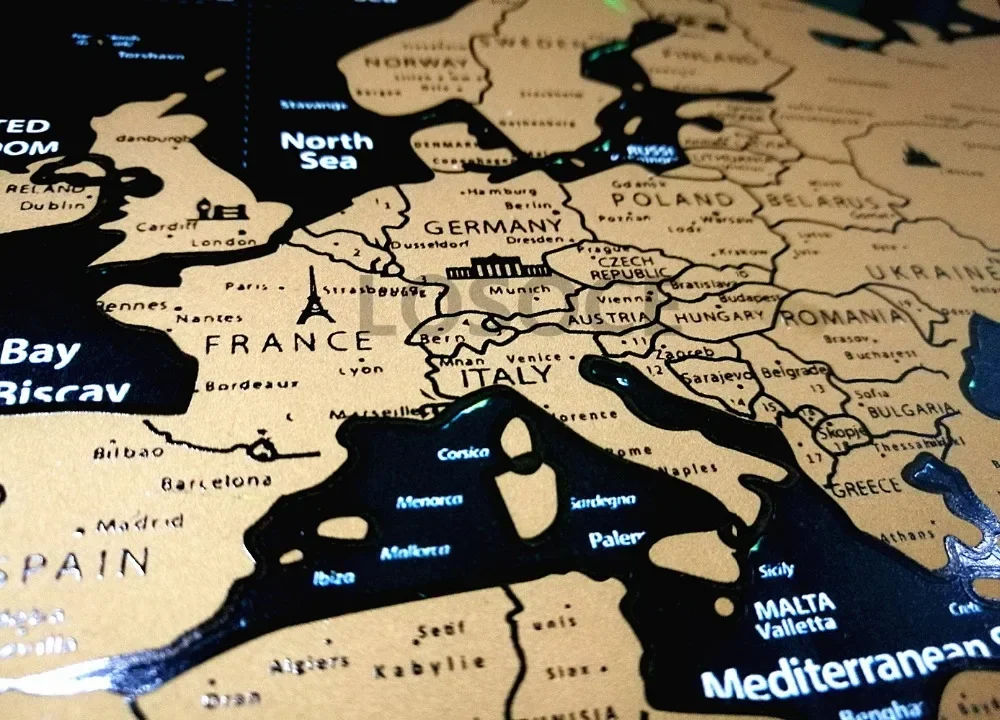 New Deluxe Travel Scratch Worl - Star Map Poster บทวิจารณ์และราคา