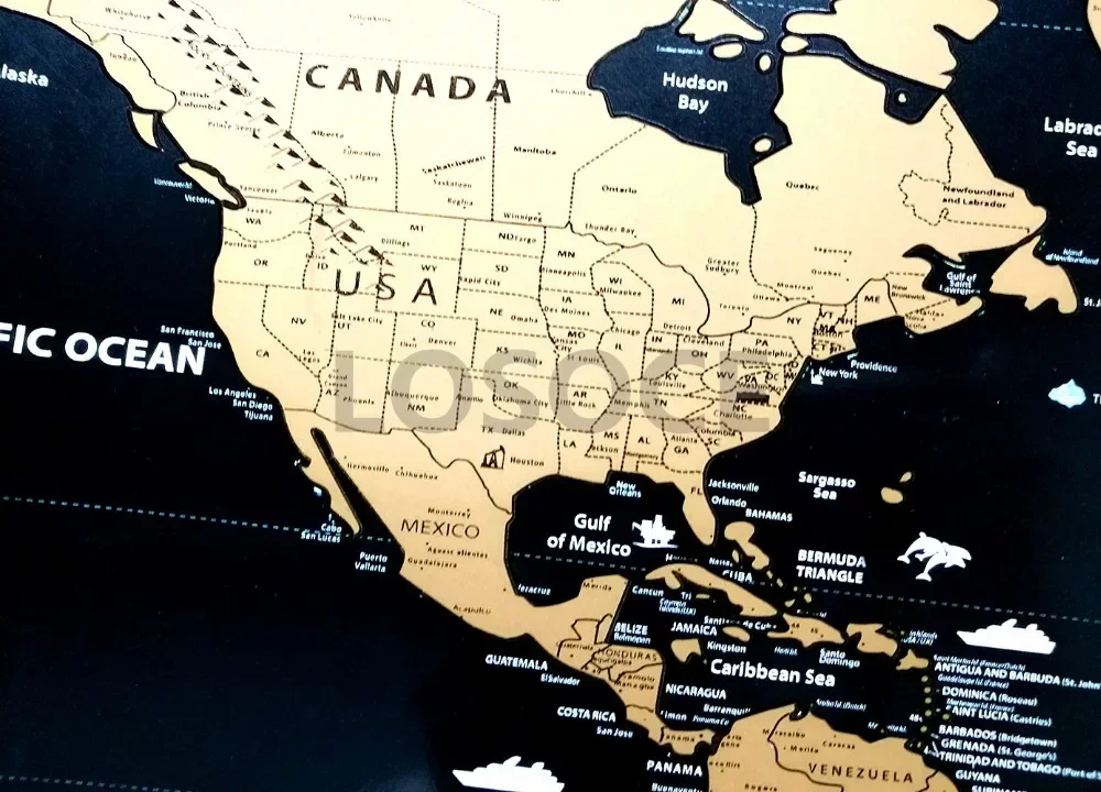 New Deluxe Travel Scratch Worl - Star Map Poster บทวิจารณ์และราคา