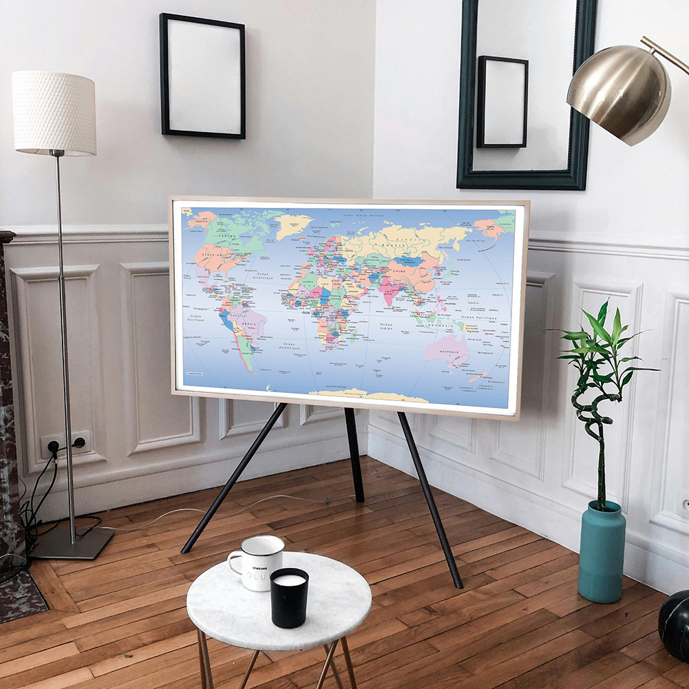 Unframed World Map French Lang - Star Map Poster บทวิจารณ์และราคา