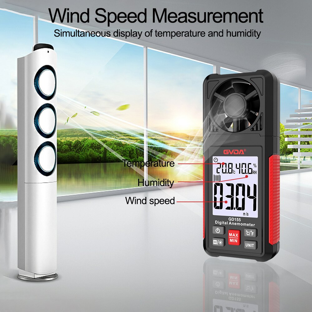 GVDA Digital Anemometer Handhe - Anemometer Wind Speed บทวิจารณ์และราคา
