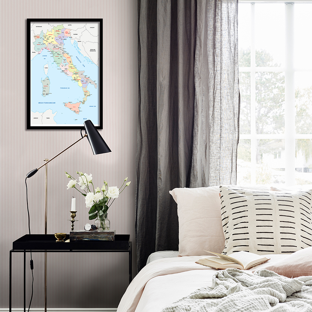 42*59cm In Italian Political M - Star Map Poster บทวิจารณ์และราคา