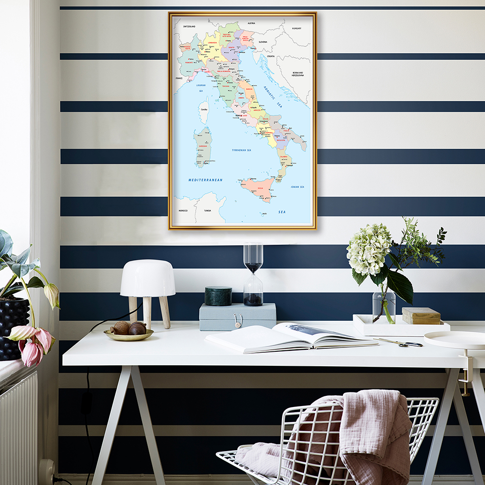 42*59cm In Italian Political M - Star Map Poster บทวิจารณ์และราคา