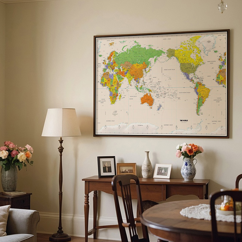 Wall Map,Polyester,World Map W - Star Map Poster บทวิจารณ์และราคา