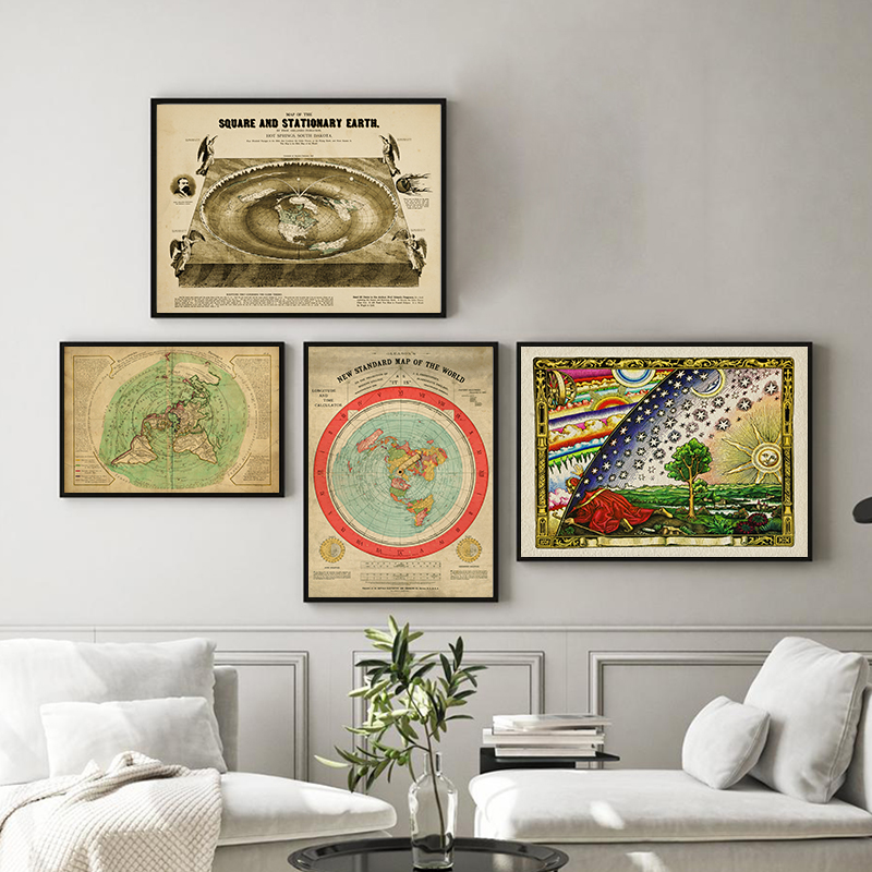 New Standard World Map Print F - Star Map Poster บทวิจารณ์และราคา