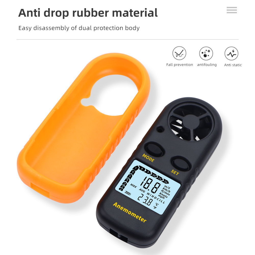 LCD Digital Anemometer Mini Po - Anemometer Wind Speed บทวิจารณ์และราคา