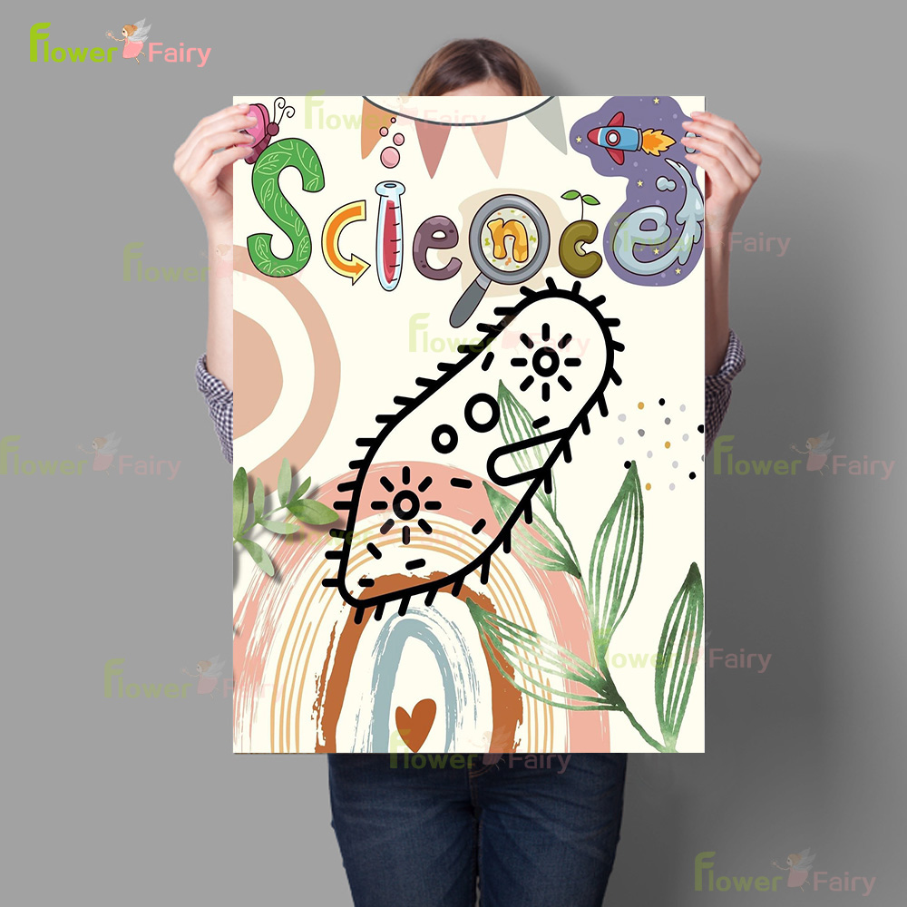 Cartoon Microbiology Watercolo - Science Nursery บทวิจารณ์และราคา
