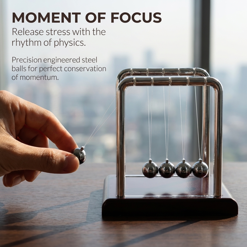 Newton Cradle Balance Pendulum - Newton Cradle Large บทวิจารณ์และราคา