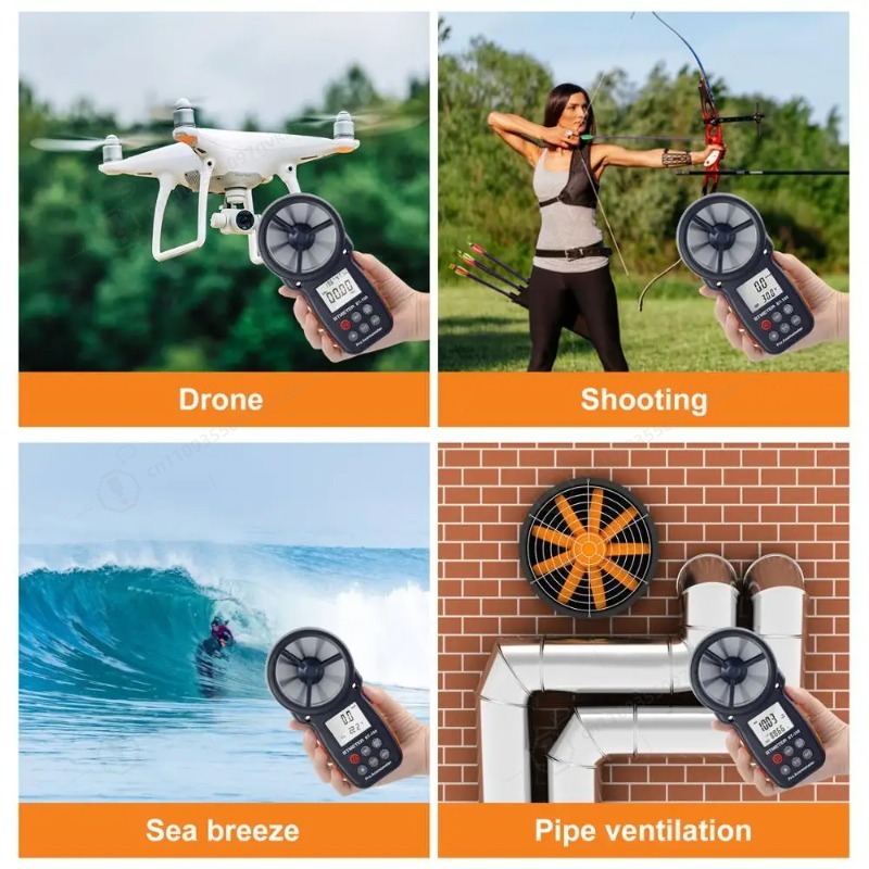 BT-100 Digital Anemometer Hand - Anemometer Wind Speed บทวิจารณ์และราคา