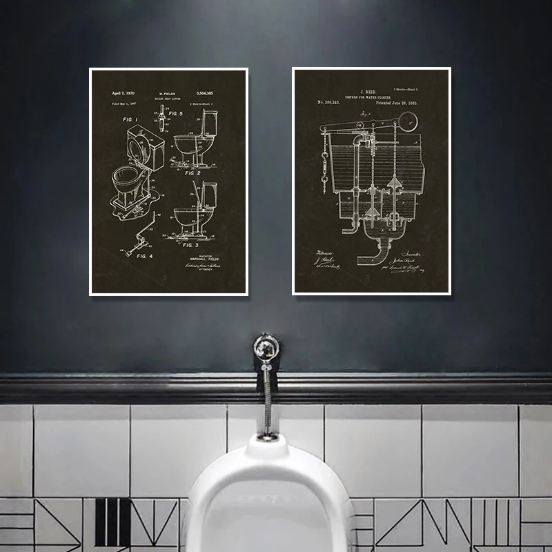 Modern Toilet Paper Blueprint  - Star Map Poster บทวิจารณ์และราคา