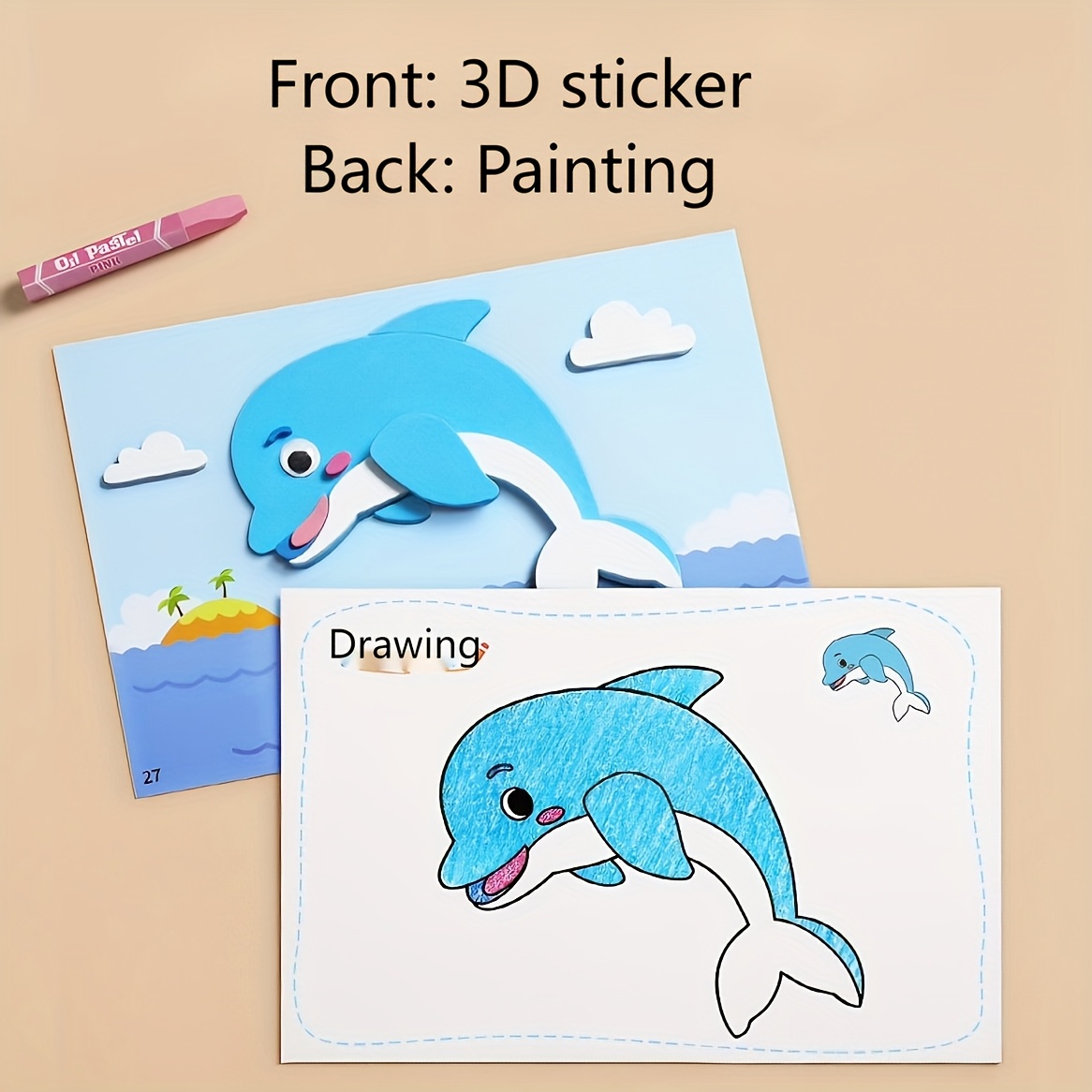 3D Stickers for Kids, Disposab - Science Toys Diy บทวิจารณ์และราคา